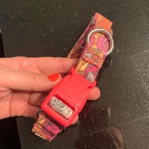 Pink paisley martingale dog collar